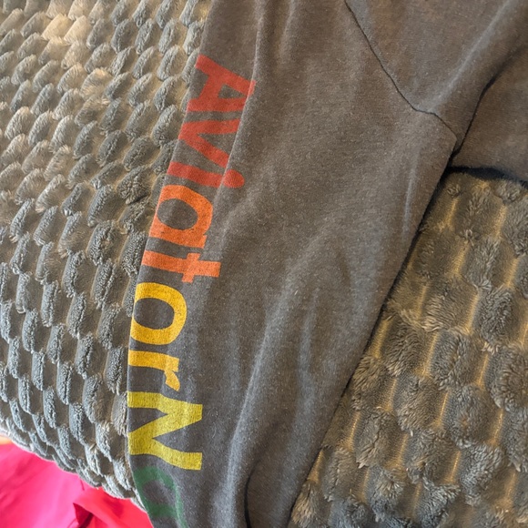 Aviator Nation Black sweatshirt with Yellow & Orange Label - Picture 2 of 4